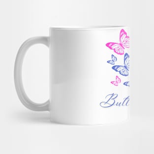 BLUE AND PINK BUTTERFLY Mug